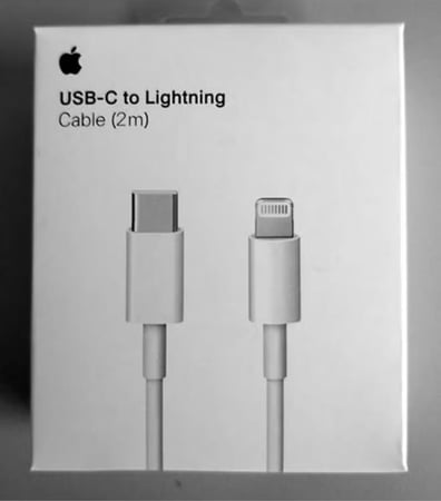 كيبل شاحن آيفون 2 متر PD الأصلي ابل يو اس بي سي الى لايتنينج سلك شحن ونقل بيانات