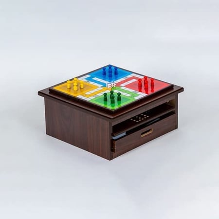 صندوق الألعاب الخشبي 10 في 1 من توي جوي