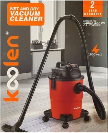 كولين مكنسة برميل 20 لتر جاف مع شفط مياه 1600 واط