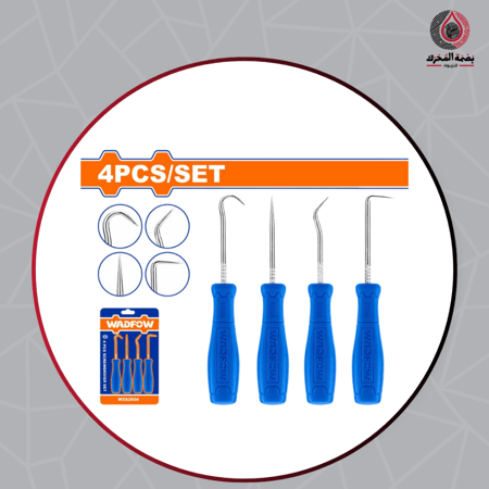 طقم خطافات ودقّة 4 قطع – WADFOW 4PCS Hook & Pick Set