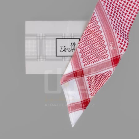 شماغ المراسيم احمر كلاسيك الجديد