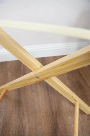 مهد مواليد (سلة موسى)سكري + قاعدة خشبي