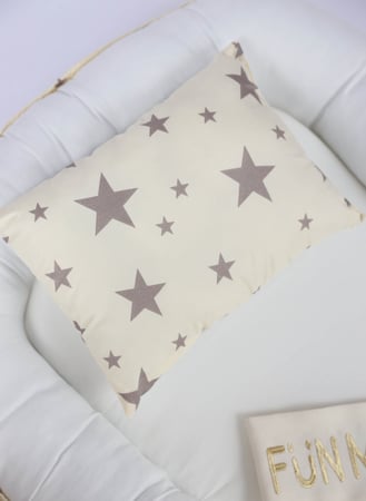 مفرش عش الطفل مع مخدة للاطفال سرير طفل محمول بتصاميم متنوعة