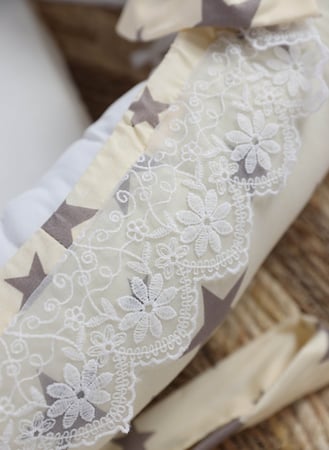 مفرش عش الطفل مع مخدة للاطفال سرير طفل محمول بتصاميم متنوعة