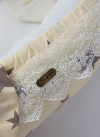 مفرش عش الطفل مع مخدة للاطفال سرير طفل محمول بتصاميم متنوعة