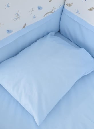 3 حواجز حماية جانبية لسرير الاطفال مع لحاف ومخدات وشرشف
