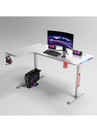 طاولة كمبيوتر للألعاب 140×100سم مع اضاءة RGB