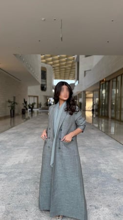 بليزر قماش لينن تيفاني