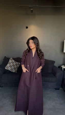 بليزر قماش لينن عنابي