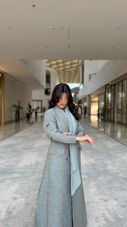 بليزر قماش لينن تيفاني