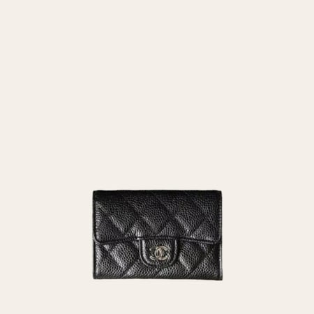 Chanel classic small flap waleet caviar leather phw