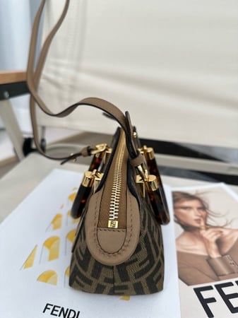 By The Way Mini Small brown FF fabric