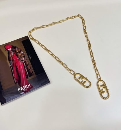 Strap You Gold-coloured metal shoulder strap