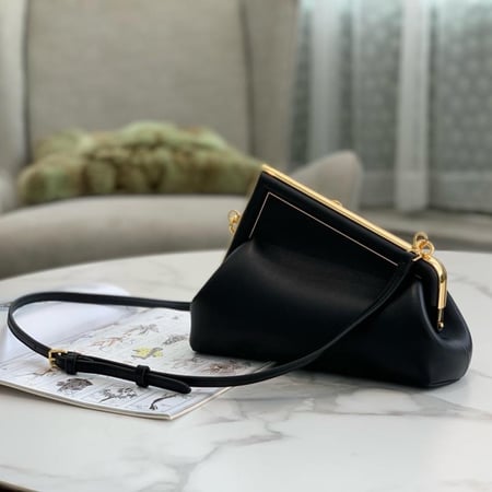 Fendi First Small Black nappa leather