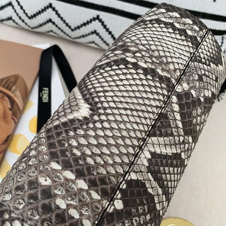 Fendi First Small Natural python leather