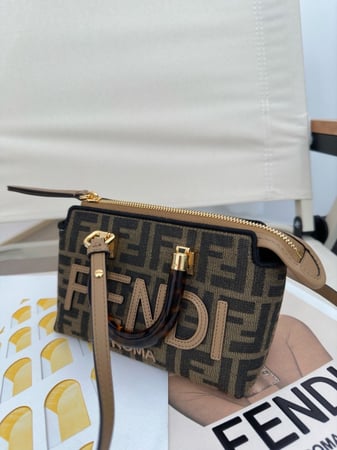 By The Way Mini Small brown FF fabric