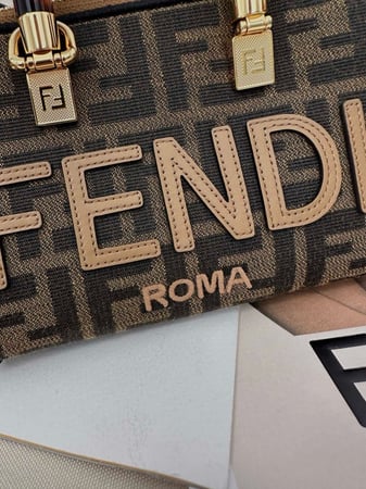 By The Way Mini Small brown FF fabric