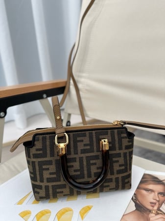 By The Way Mini Small brown FF fabric