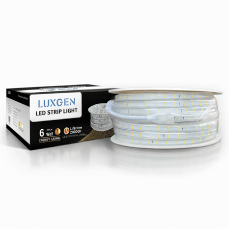شريط ليد زينة 2 خط كبس 6 واط طول 50 متر  116 لمبة ماركة لوكسجين