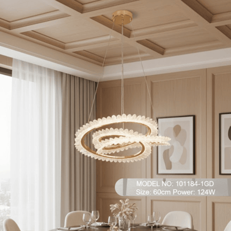 نجف ليد حلزوني مودرن ذهبي م/101184-1GD ماركة BFCO