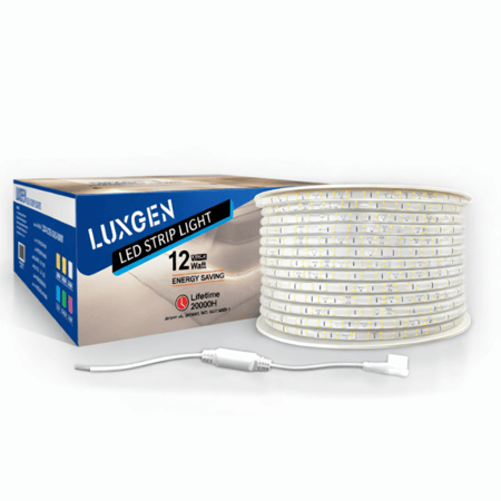شريط ليد زينة 2 خط كبس 12 واط طول 50 متر 120 لمبة ماركة لوكسجين