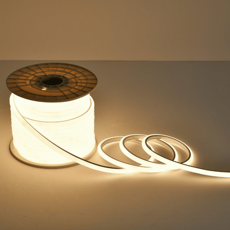 شريط ليد كبس وتربروف 10 واط طول 50 متر 120 لمبة ماركة بفكو