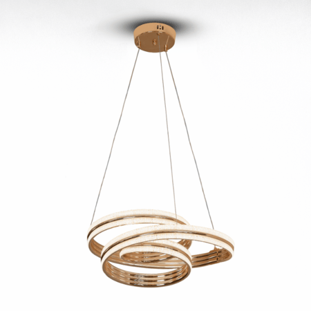 نجف ليد حلقات دائرية متداخلة مودرن ذهبي م/101224-1GD ماركة بفكو