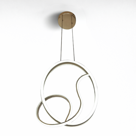 نجف ليد حلقات انسيابية مودرن ذهبي م/9295GD ماركة بفكو