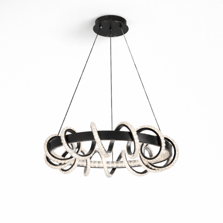 نجف ليد حلقات متشابكة مودرن أسود م/6349-1BK ماركة بفكو