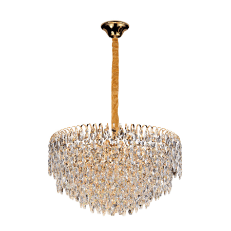 نجف كريستال دائري كلاسيك ذهبي م/6512 ماركة بفكو