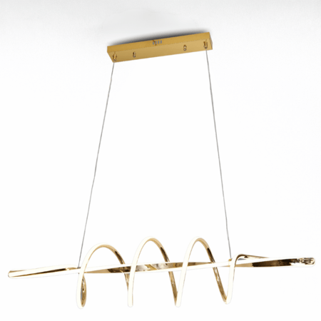 نجف ليد خطي حلزوني مودرن ذهبي م/9383GD ماركة بفكو