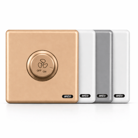 مفتاح مروحة سادة ماركة بفكو