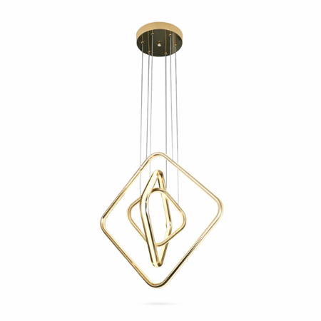 نجف هندسي مربع متداخل مودرن ذهبي م/9888 ماركة بفكو