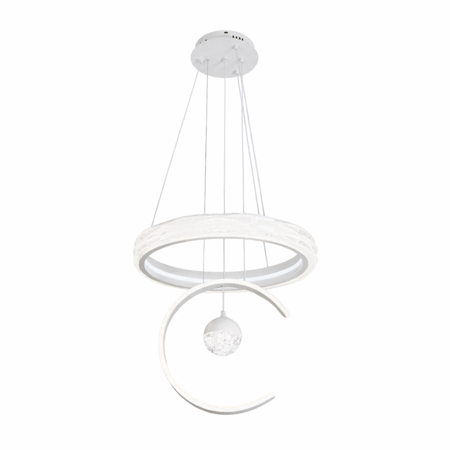 نجف ليد دائري مع حلقة سفلية مودرن أبيض م/101159-2+1WH ماركة بفكو