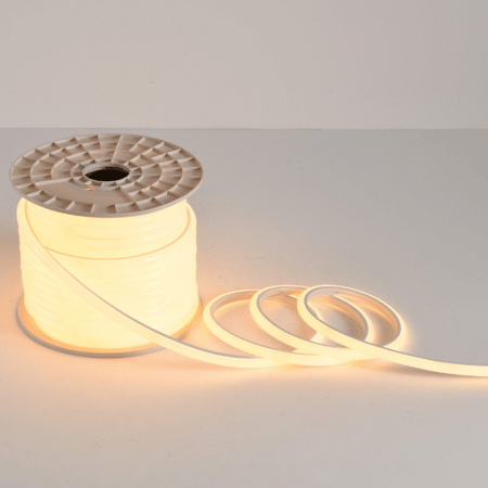 شريط ليد كبس وتربروف 10 واط طول 50 متر 120 لمبة ماركة بفكو