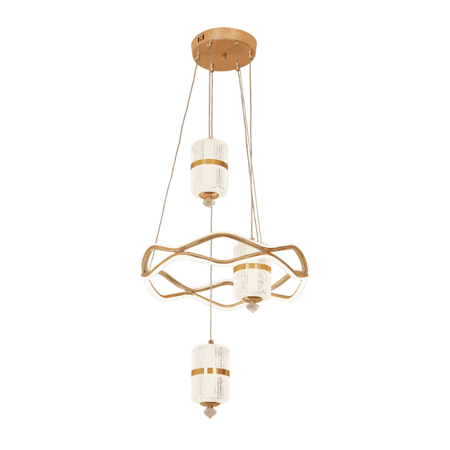 نجف ليد مودرن بتعليقات اسطوانية ذهبية م/101191-3+1GD ماركة بفكو