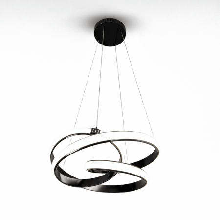 نجف ليد حلقات حلزونية مودرن أسود م/9187BK ماركة بفكو