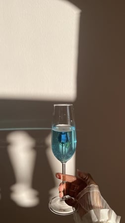 كوب بوردة داخلية زرقاء