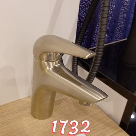 خلاط مغسلة برونزي فاتح اتوماتيك مع هراب