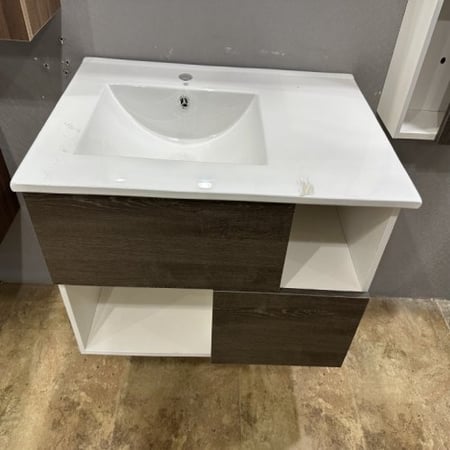 مغسلة خشب حوض 80 سم