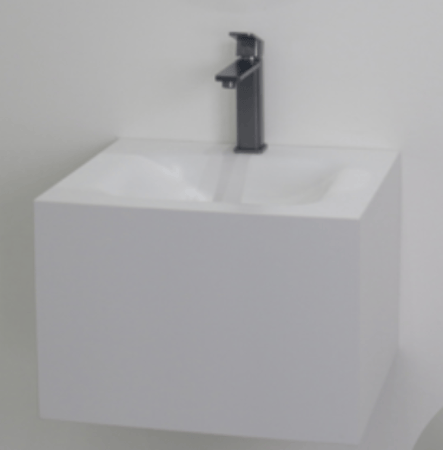 مغسلة بورسلان hot bending تعليق OS179 حوض ابيض 50سم