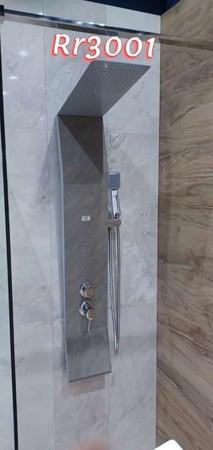 دش جداري استيل رمادي