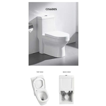 كرسي افرنجي OS600S ابيض 25سم