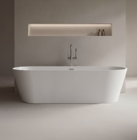 مغطس اكريلك رويال مستطيل 75*150ابيض (MH)