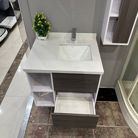 مغسلة خشب حوض 80 سم