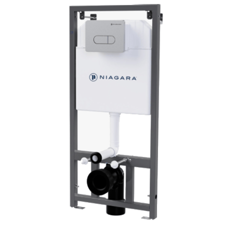 سيفون مخفي NIAGRA مع ضغطة كروم دائري