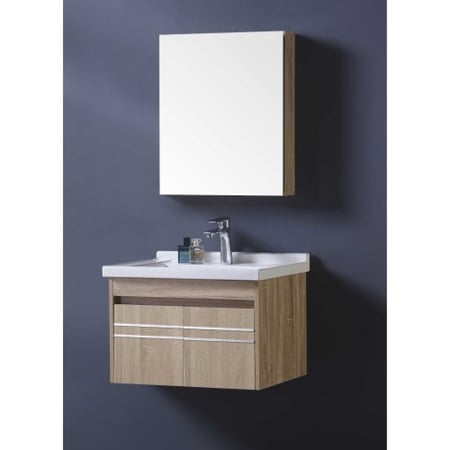 مغسلة خشب بني