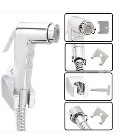 شطاف ضغط  نياجرا N2317 أبيض دائري مع لي وقاعدة تثبيت