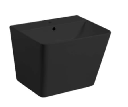 مغسلة تعليق LOLO400-3 SQUARE صيني اسود 51*47*38 سم