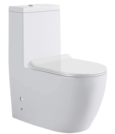 كرسي افرنجي أرضي OS3220516 صيني Orient Standard ابيض 70*37*85.5 سم دائري 25 سم UF